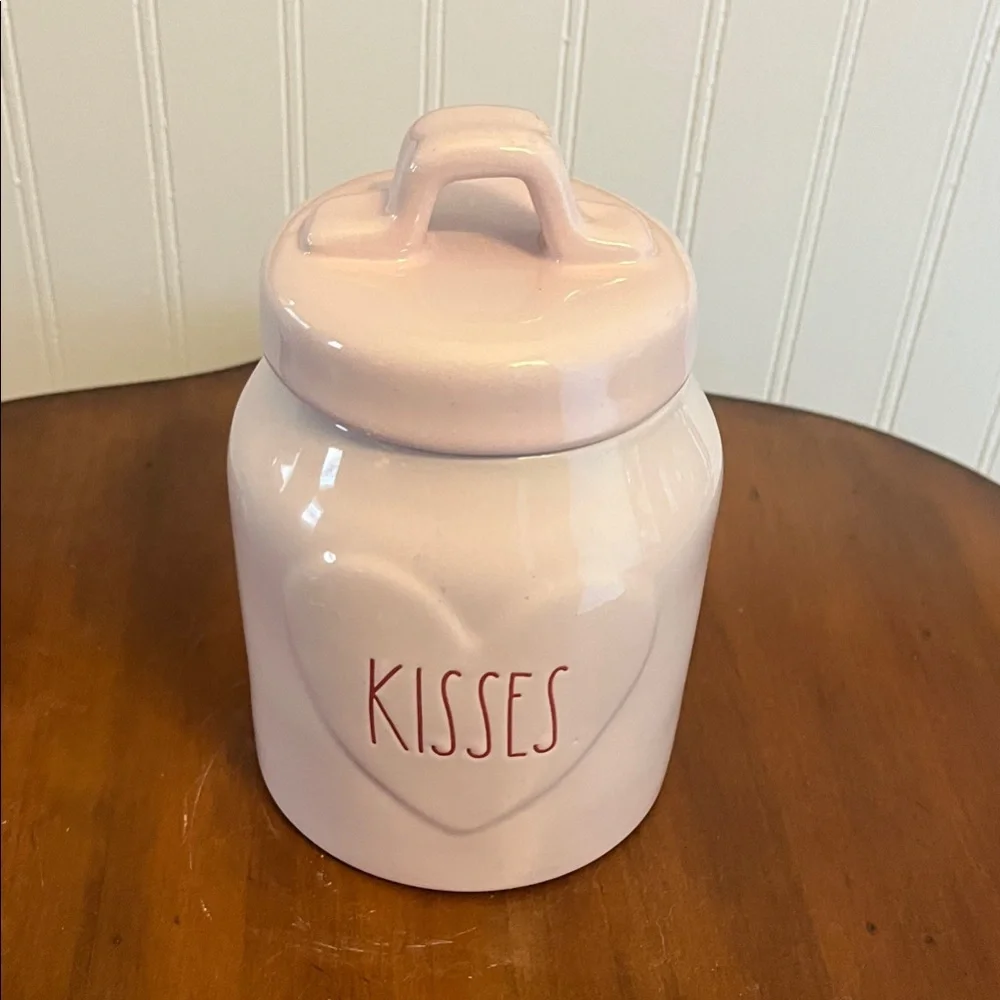 Pink Ceramic Kisses Jar